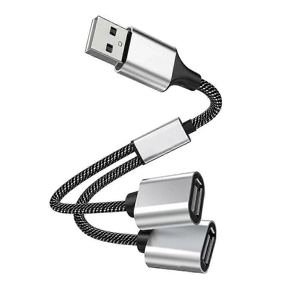 Usb To Usb 2.0 Triple Usb Port Hub Otg Adapter Cable Data Charging Convertor Usb Extens Splitter