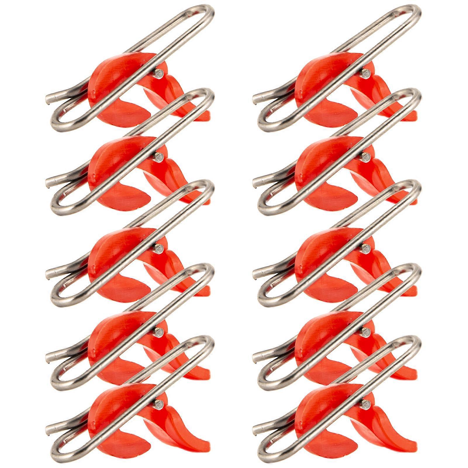 Kaesi 10Pcs Professional Hook Remover Paper Clip Shape Easy to Use Lightweight Lure Hook Decoupling for Fishing