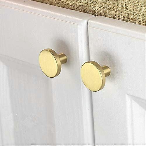 10 Pack, gull messing kabinett knotter (runde)