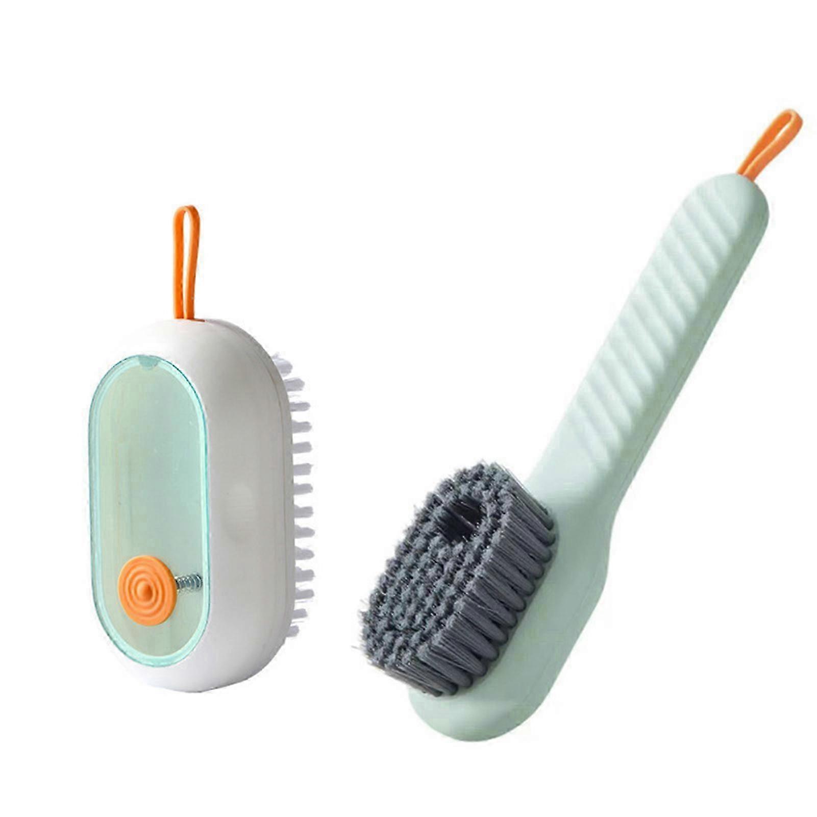 Multifunctional Liquid Shoe Brush Set Press Type Soft Bristle Shoe Cleaning Brush Kit for Home Dormitory