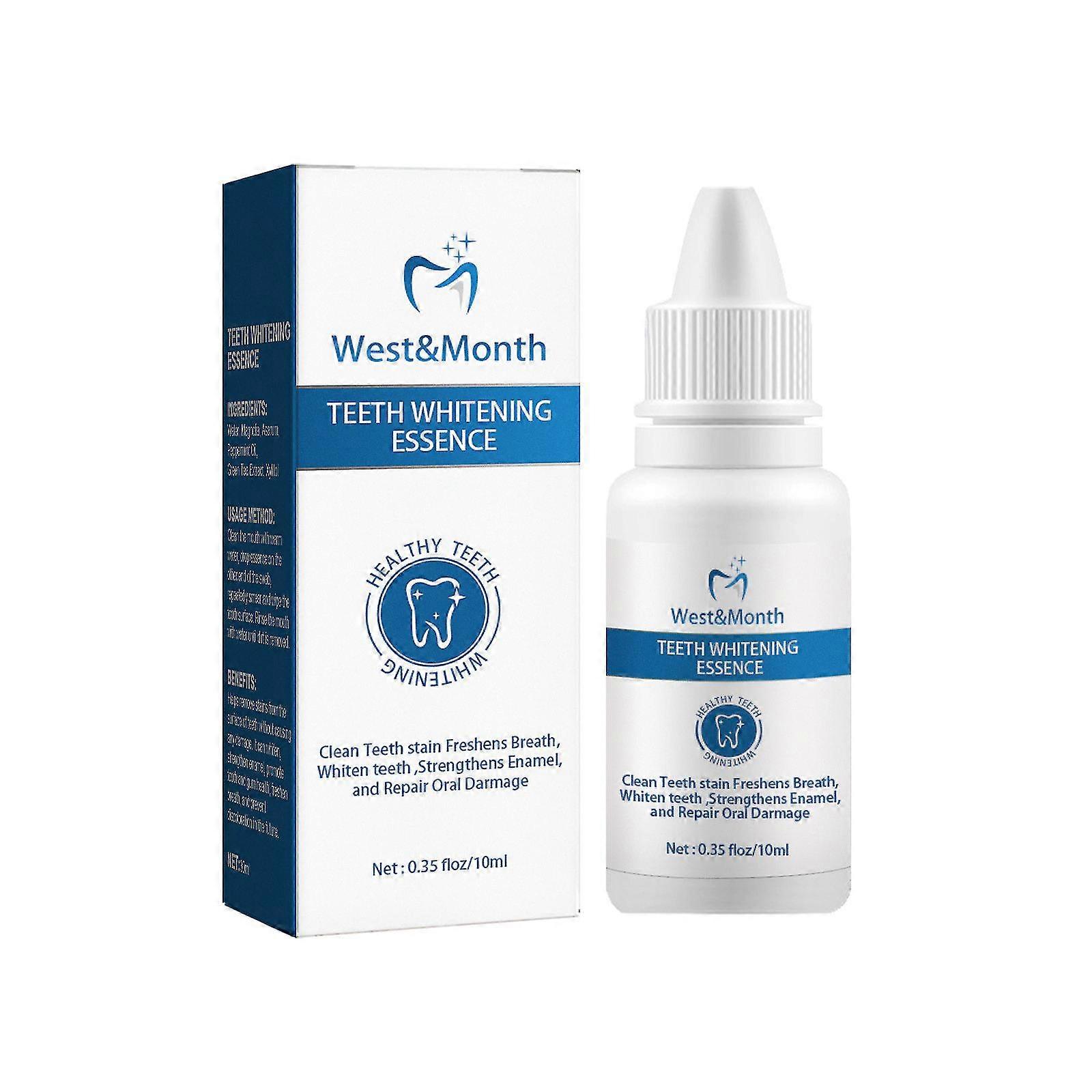 3 Pcs Tooth Whitening Essence Cleansing Tooth Stains, Dirt, Whitening Tooth And Removing Mouth Odor 10ml