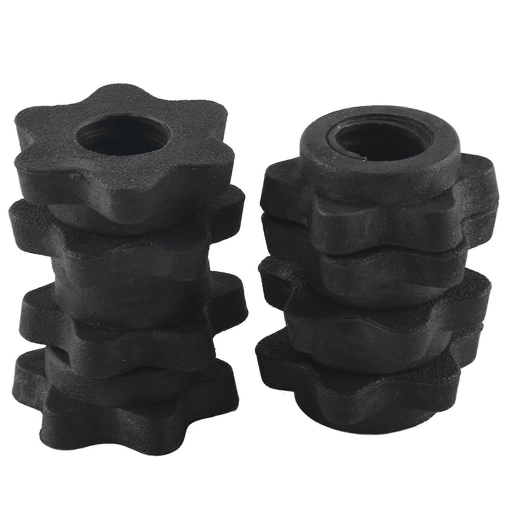 4 Pairs Dumbbell Hex Nut,dumbbell Rod Nut, Collars For Barbells Training Sports