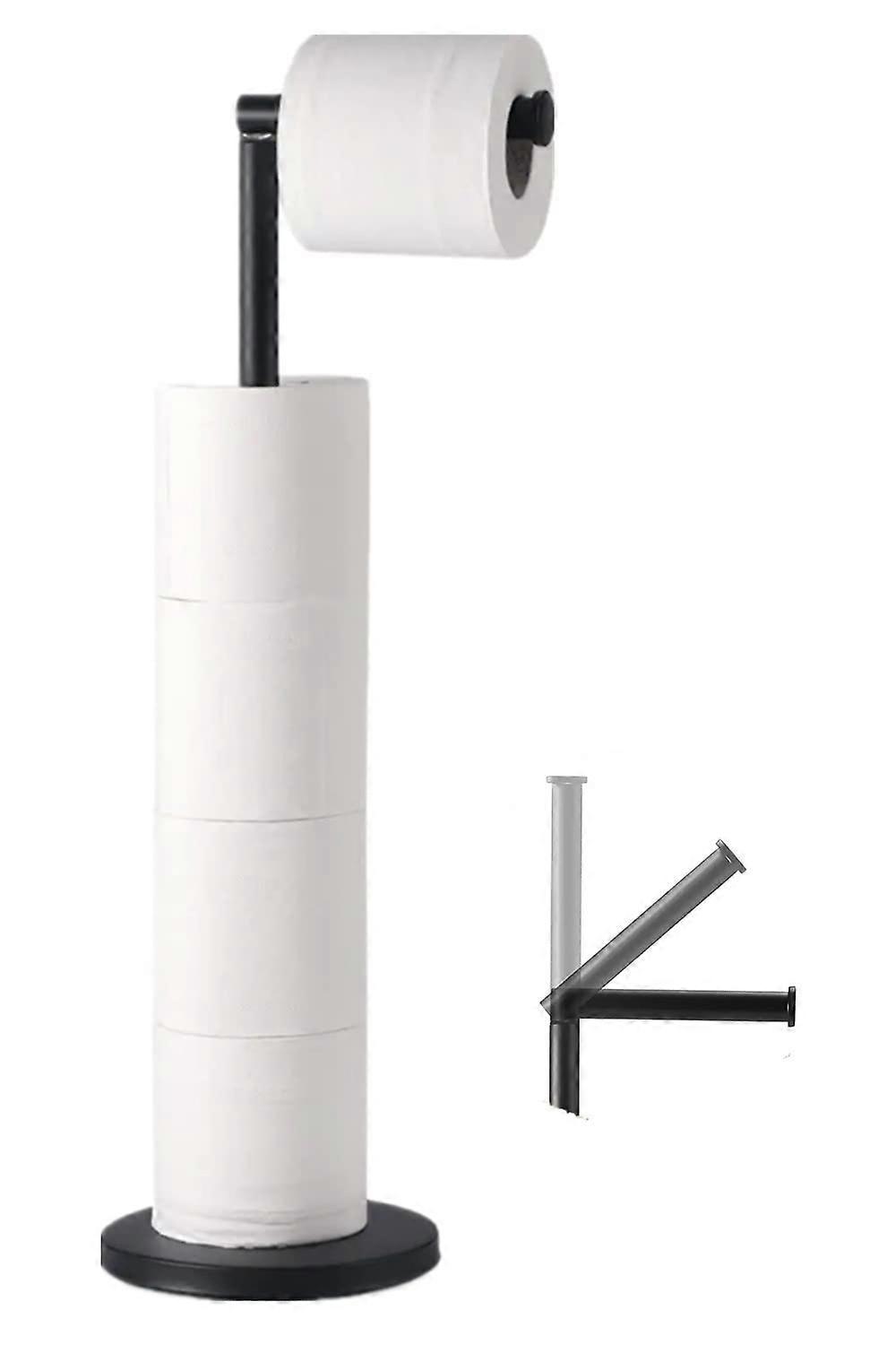 1pcs bathroom tissue holder--single rod painted black