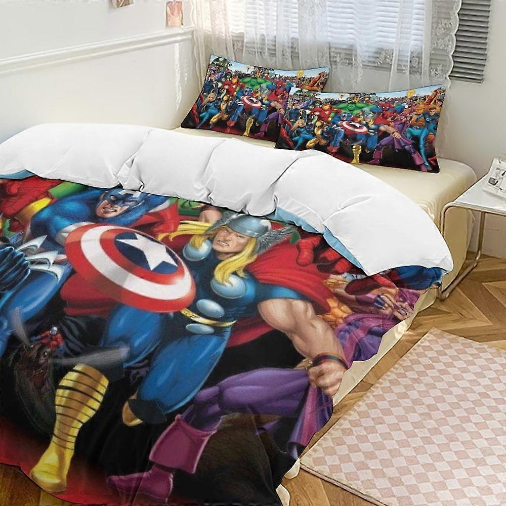 Bedding set WM574 Avengers Bedding Comforter Sets, 3-Piece Bedding Set Soft Warm Bed Set Multiple sizes to choose from SW574