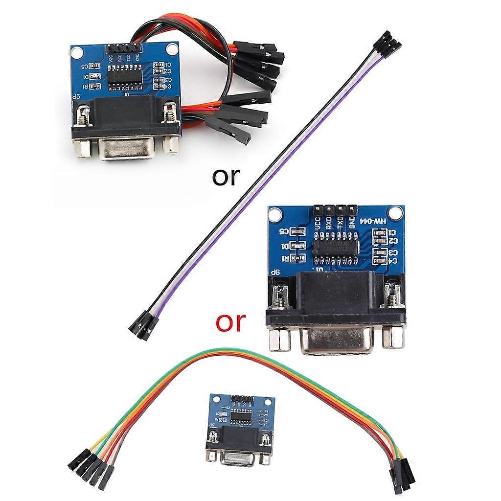 MAX3232 رقاقة موصل وحدة الجذر RS232 إلى TTL أنثى المنفذ التسلسلي إلى TTL DB9 وحدة محول لوحة ترقيات المعدات