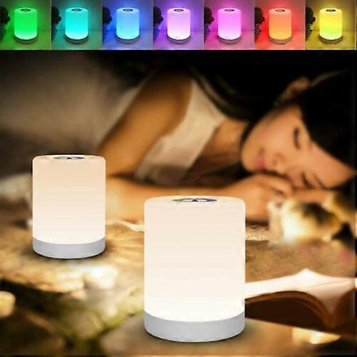 Touch Sensor Night Light USB Rechargeable LED Bedside Desk Table Lamp Dimmable