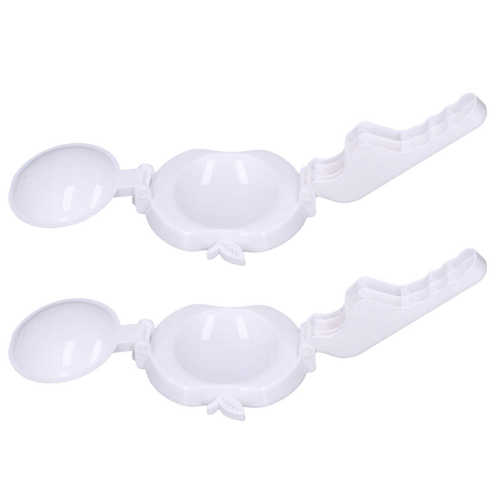 2pcs/set Manual Dumpling Wrappers Pressing Mould Rustproof Dumpling Skin Press Maker Accessories