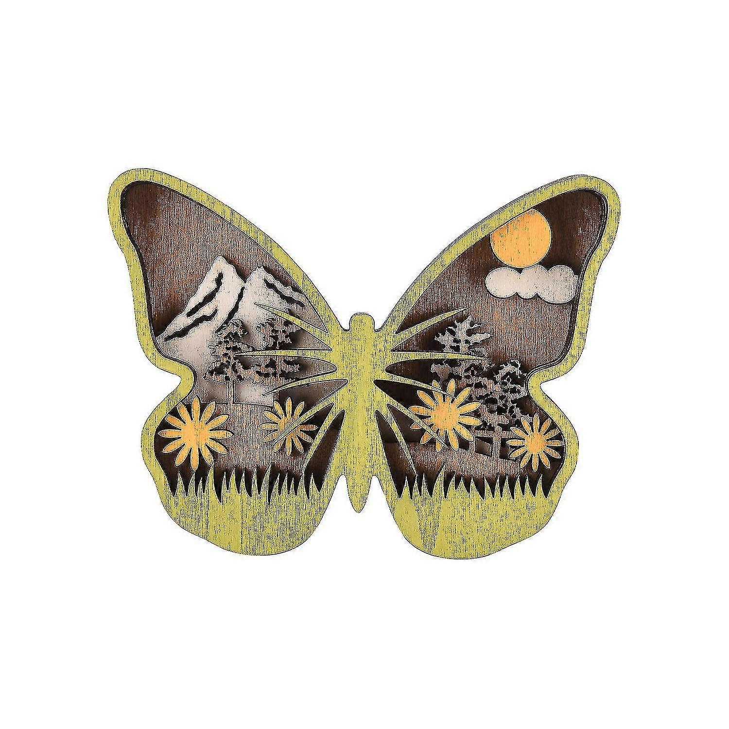 Schnitzen Holzstatue Tierfigur mit Lichtskulptur Dekorative Kunstwerke