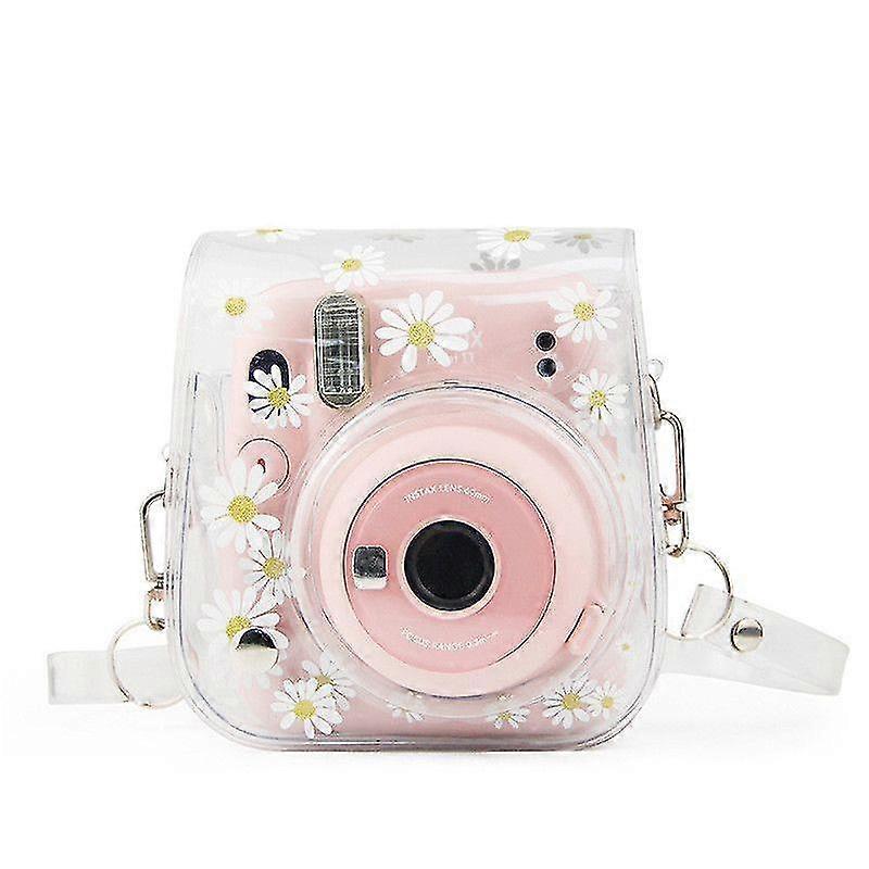 Protective Clear Camera Case Compatible With Fujifilm Instax Mini 11,mini 8+,mini 9 With Adjustable Shoulder Strap