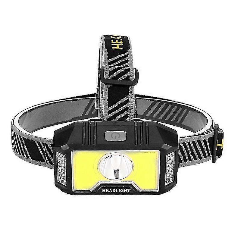 Linterna frontal brillante COB USB recargable