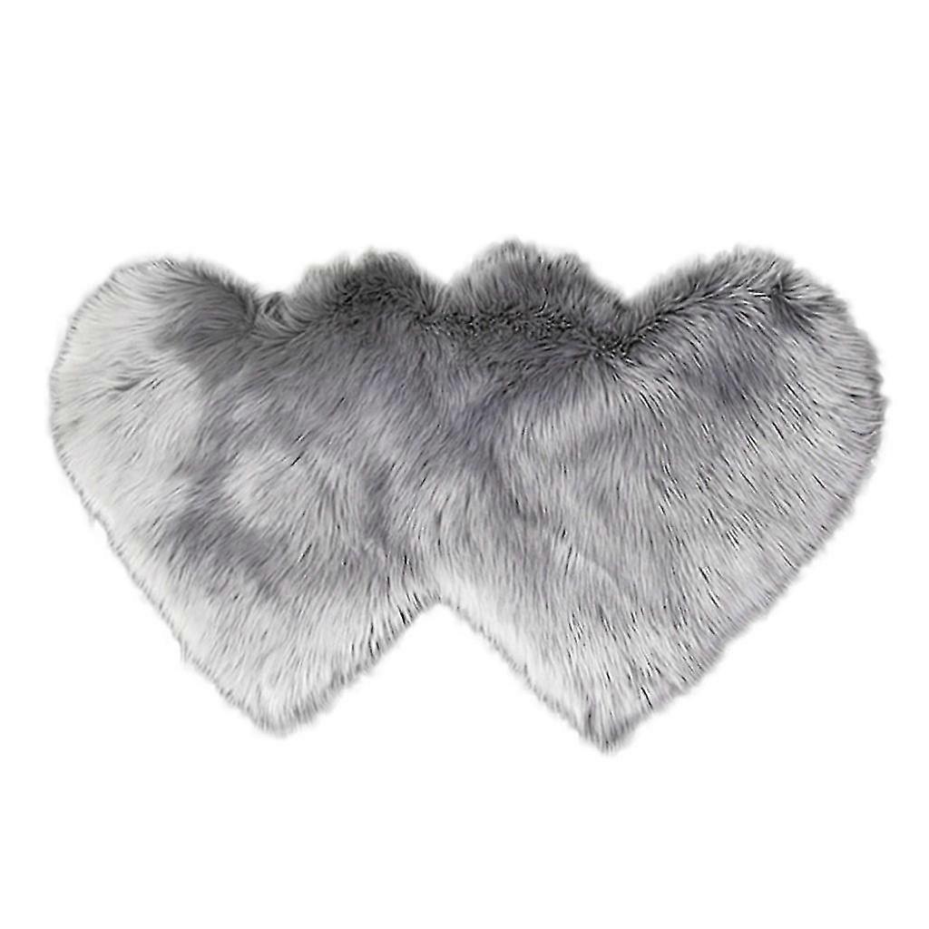 Wool Imitation Sheepskin Rugs Faux Non Slip Bedroom Shaggy Carpet Mats