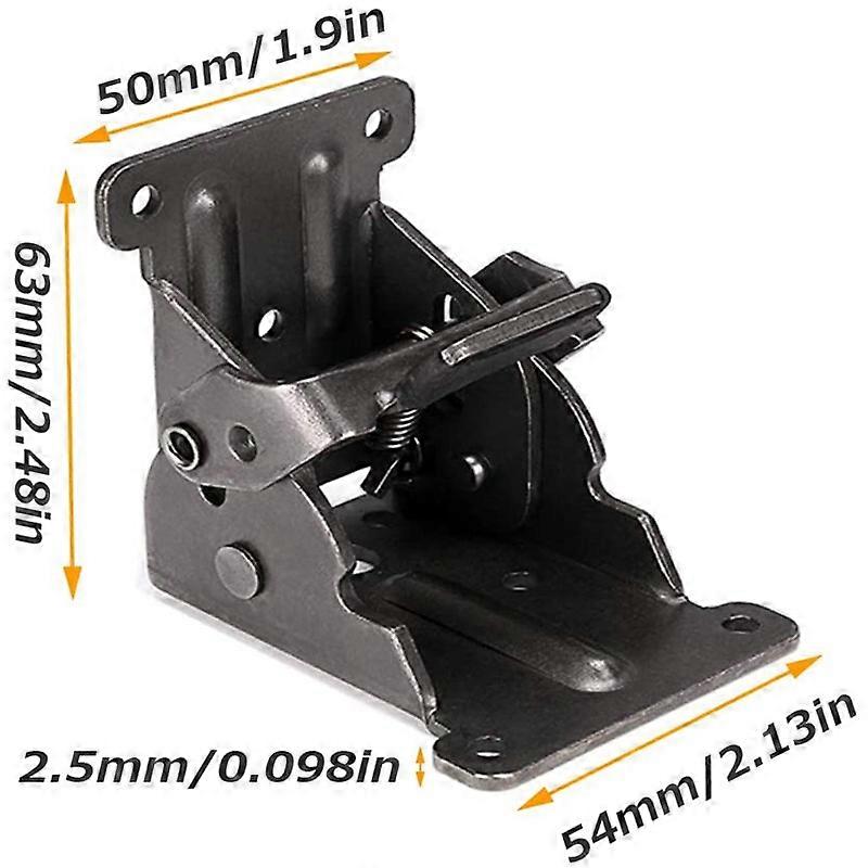 4 Pack Folding Brackets, Lock Extension Support Bracket Foldable Self Lock Hinges