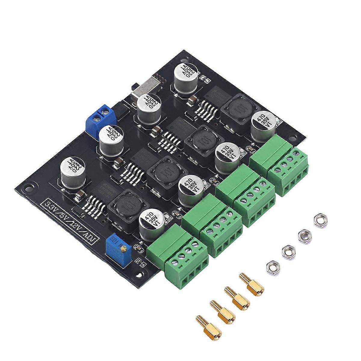 LM2596 Multi Channel Schakelende Voeding 3.3V/5V/12V/ADJ Regelbare Voltage Output Voeding