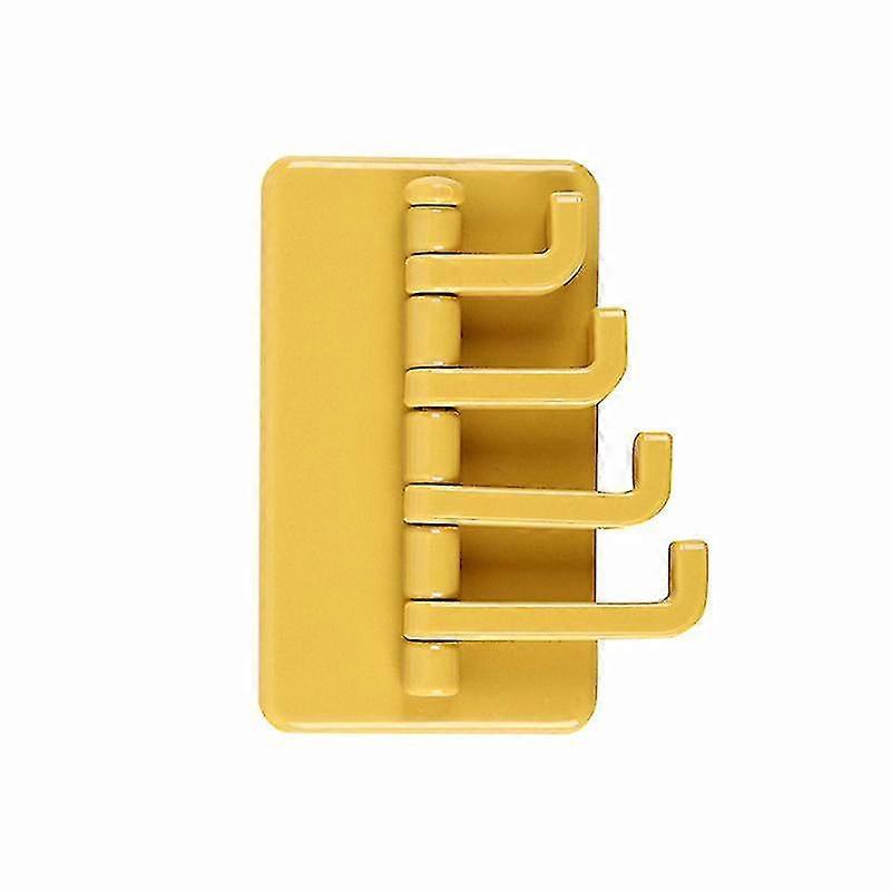 2pcs Self Adhesive Seamless Glue Hooks Rotatable Strong Stick Hooks