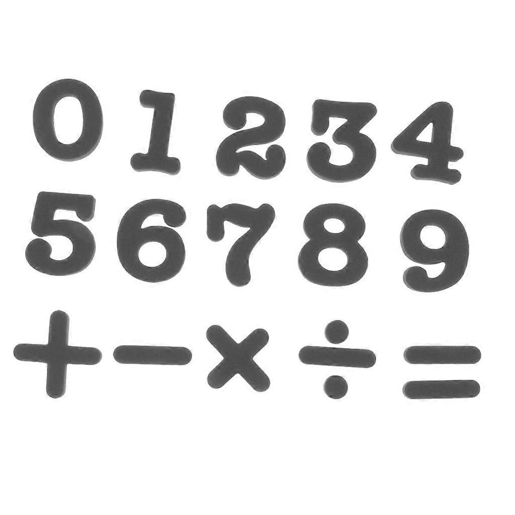Musta EVA magneettinen jääkaappi magneetti auto tarrat lapset opettavaiset lelut kodin tarvikkeet 0 ~ 9 numerot ja matemaattiset symbolit