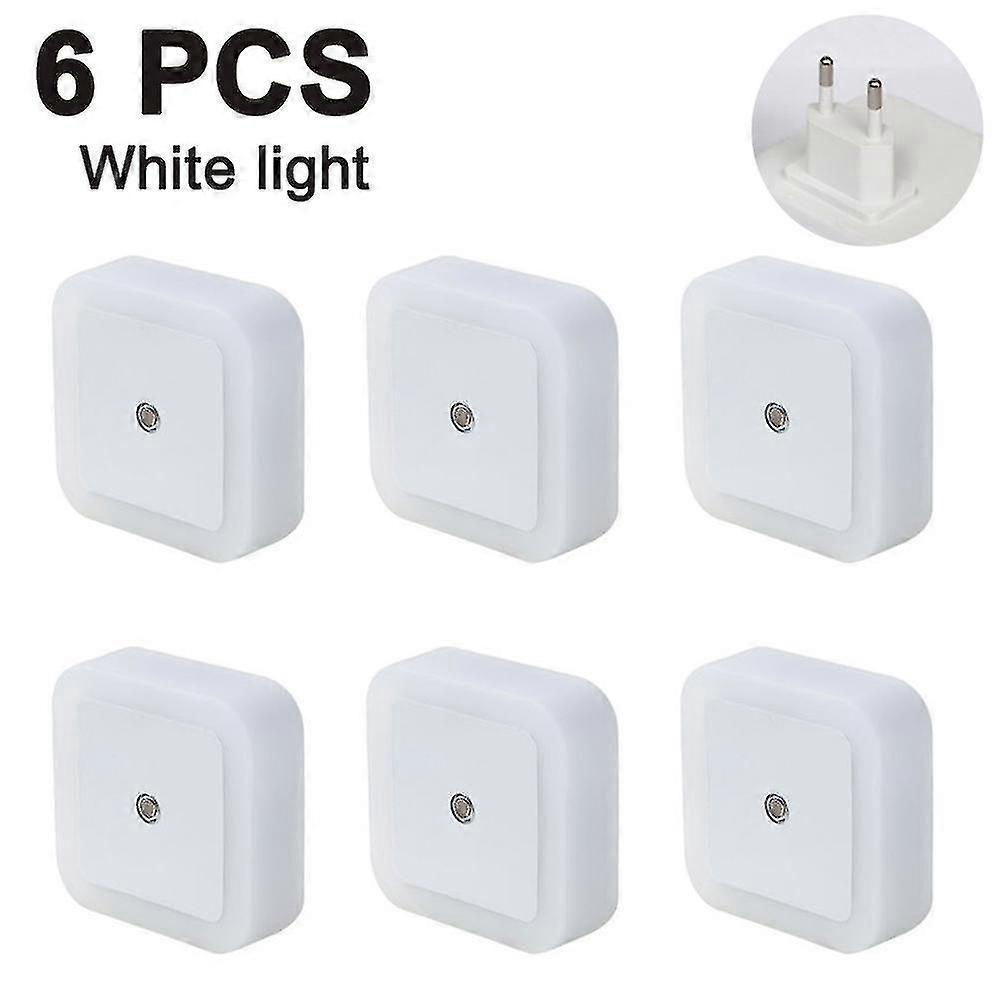 6 Pack Led Night Light, Plug-in Super Smart Dusk To Dawn Sensor, Night Lights Suitable Com
