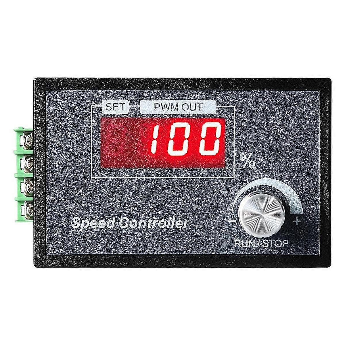PWM DC Motor Speed Controller 6-60V 30A with Digital Display & Robust PCB - Perfect for Various Mac
