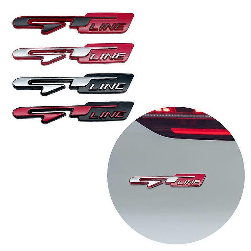 GT Linie Auto Emblem Schwarz - Stylisches Metall Abzeichen Für Dein Fahrzeug