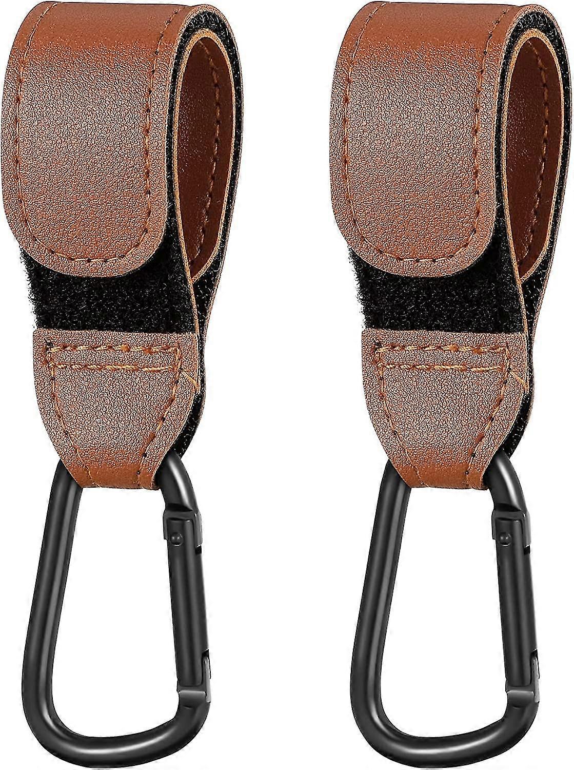 2 κλιπ καροτσιών στυλ δέρματος πακέτων, κλιπ καροτσιών για το γάντζο των τσαντών αγορών σας με ασφάλεια στα κλιπ καροτσιού ή καροτσιού σας, τσάντα αγορών και Changin