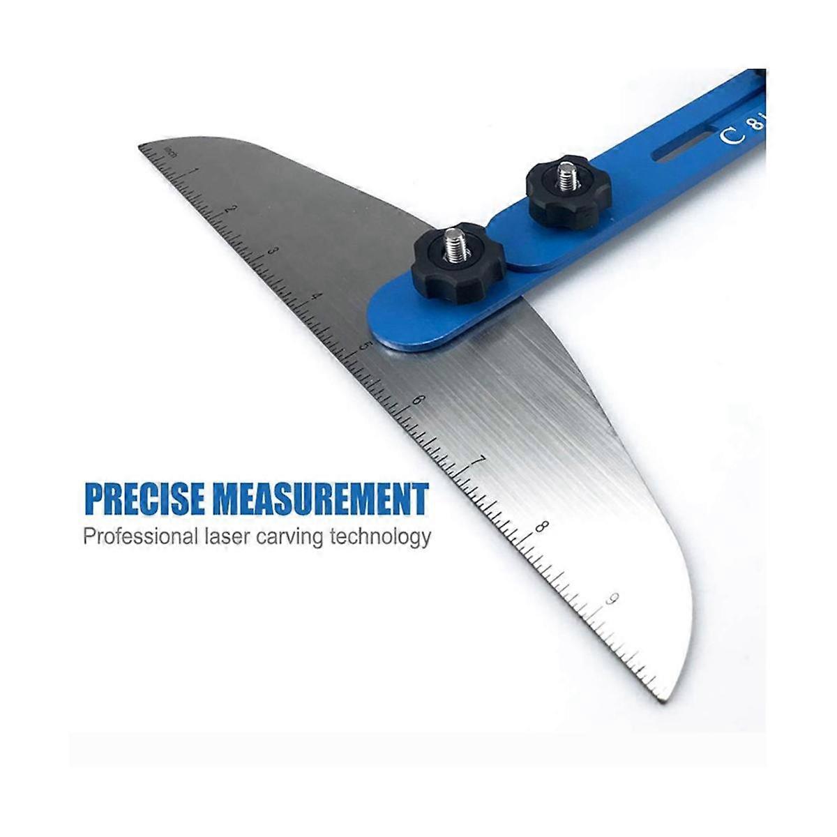 Telescopic Foldable Stair Tread Gauge Template Tools Aluminum Alloy Angle Ruler Measuring Woodworki
