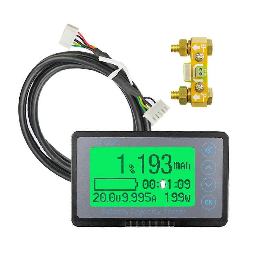 Battery Capacity Voltage Meter with Alarm, Battery Capacity Gauge Indicator