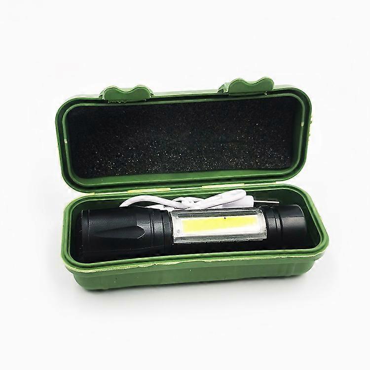 2pcs Zoomable USB Rechargeable Tactical Flashlight, Super Bright LED Flashlight with Built-in Battery and Charger, Zoomable, Waterproof, Portable Torc