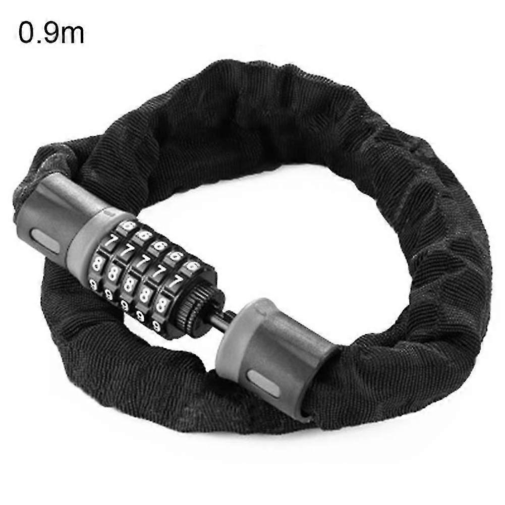 Bike Lock Security Anti-theft Bicycle Chain Lock No Keys Required Open With Password Chain Locks