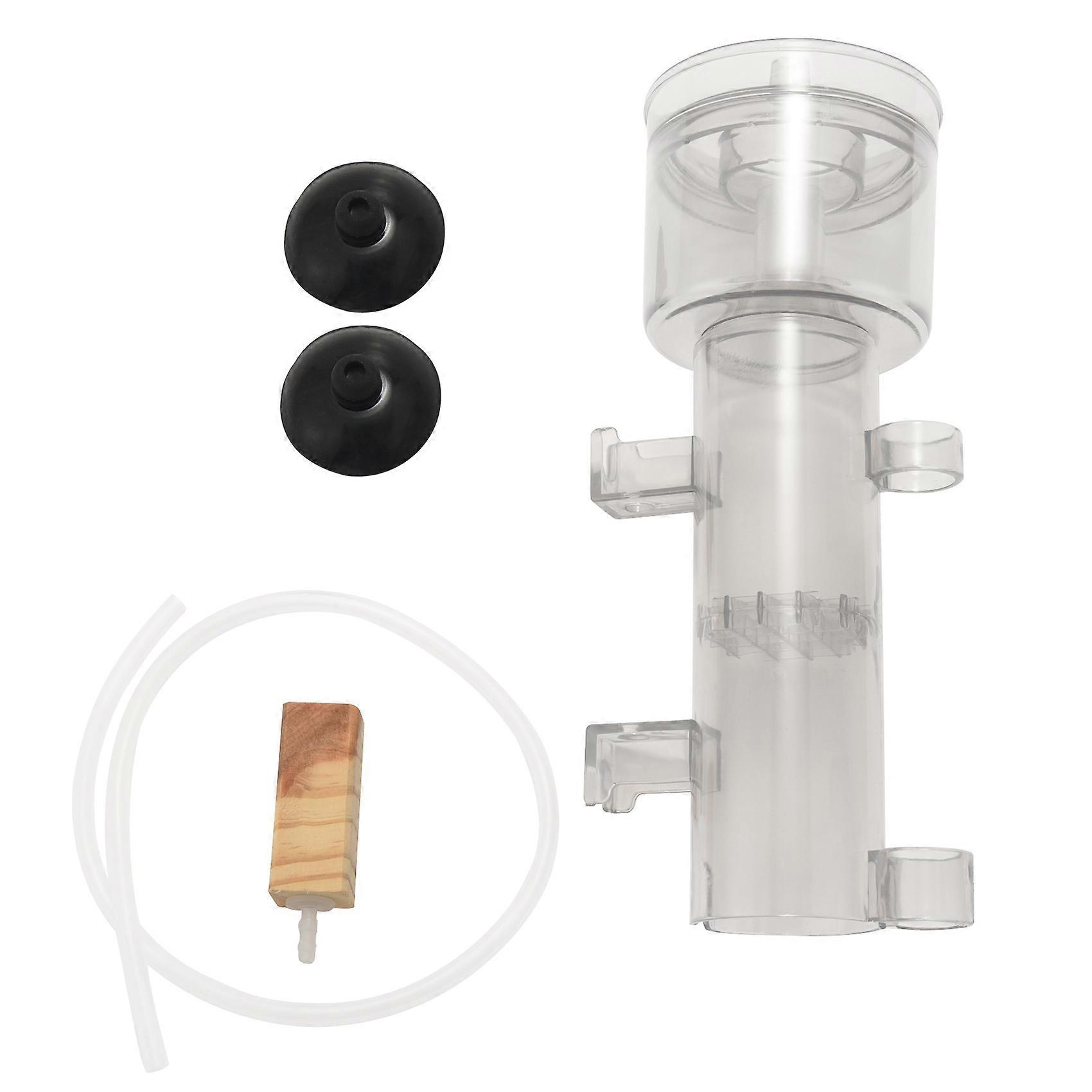 600L/H Mini Aquarium Marine Fish Coral Tank Internal Hang on Air Driven Protein Skimmer with Wood A