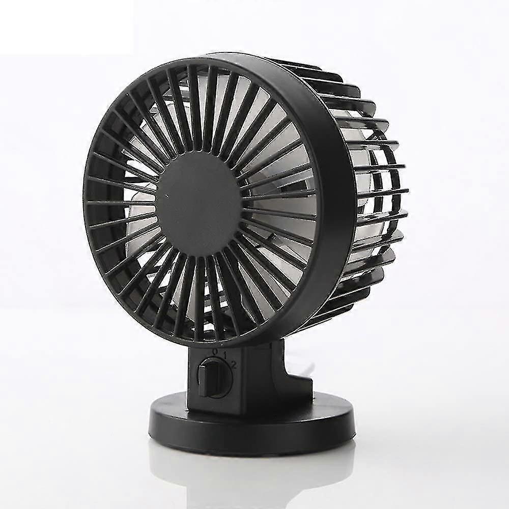 Fit Into Everyway Usb Powered 2-mode Speed Adjustable Double Blades Mini Desk Fan Portable Tw