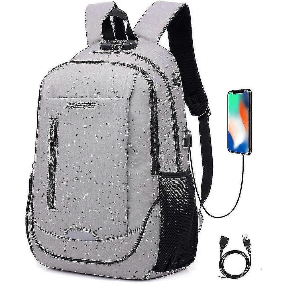 Student School Tas USB Opladen Travel Bag Computer Rugzak Tw