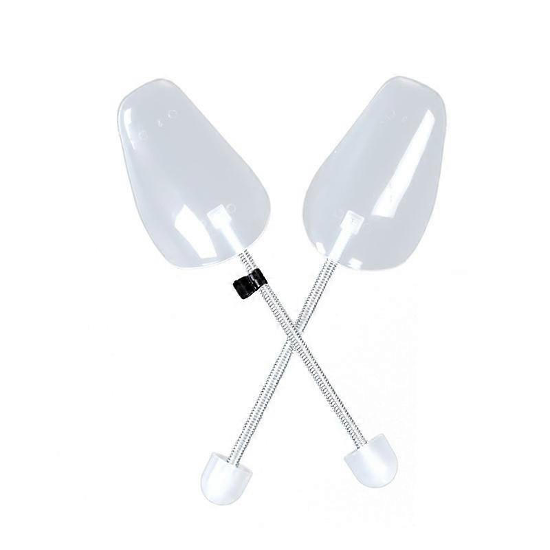 5 Pairs Shoe Trees Plastic Shoe Stretchers Transparent Shoe Shaper With Spiral Spring