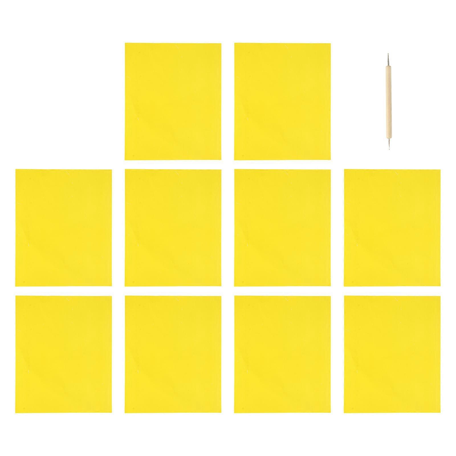 10 Stück Transferpapier Nähkohle mit Prägestift für Kreuzstich