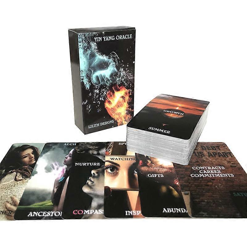 2023 Tarot Cards Yin-Composer Tarot Oracle Card Fate Set Ination Prophecy Family Party Game 80 Card Hot Sales