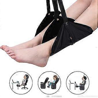 Adjustable Foot Hammock for Flight, Home and Office - Flight Carry-On Footrest for Relaxation
