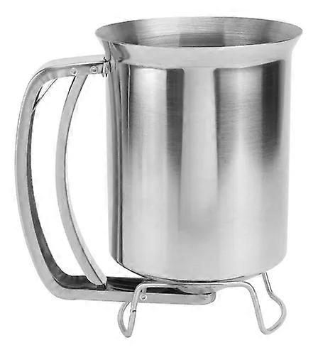 profesjonell rustfritt stål pannekake røre dispenser, 800ml