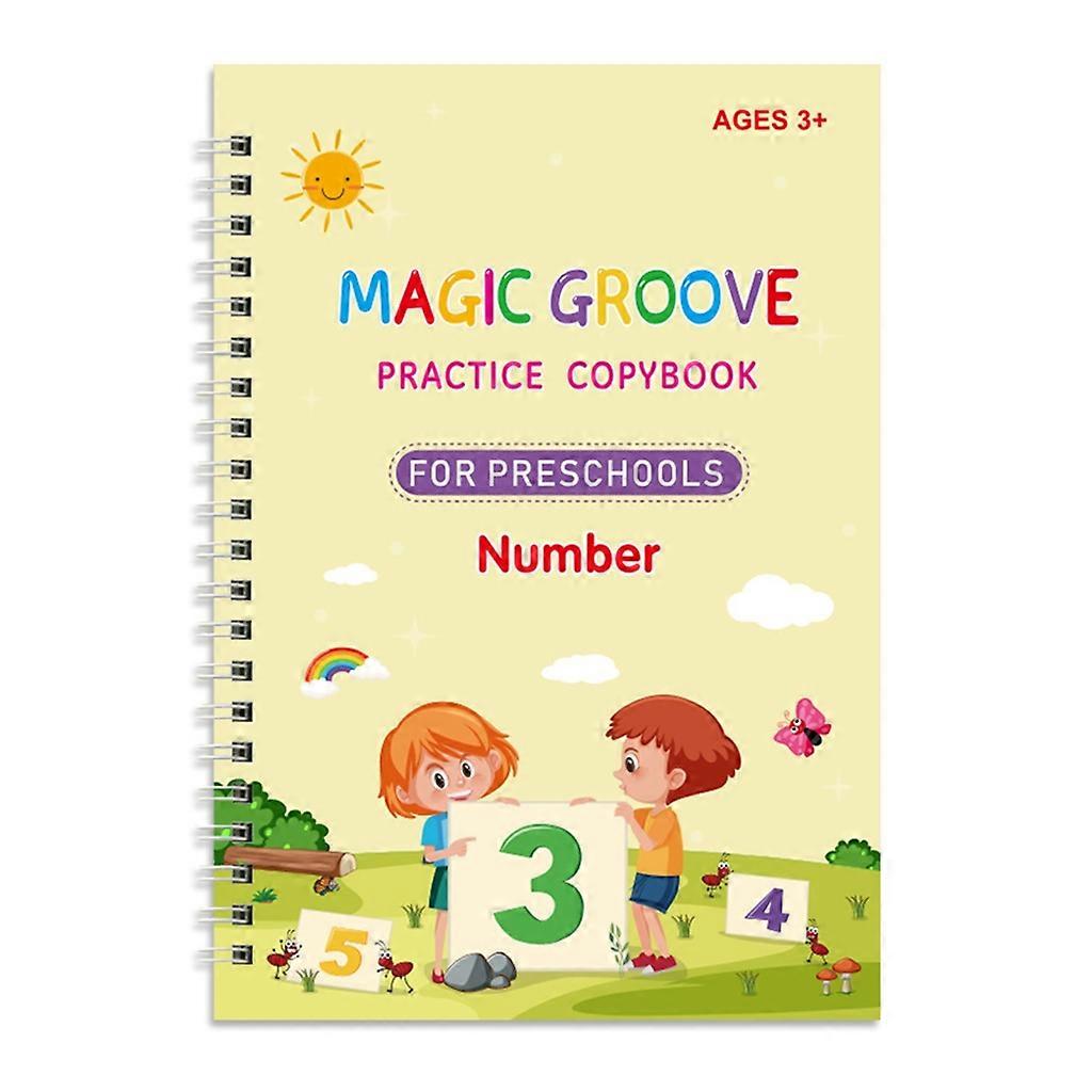 Reusable Copybook Preschool Practice Book for Kids' 3-8 Writing Calligraphy