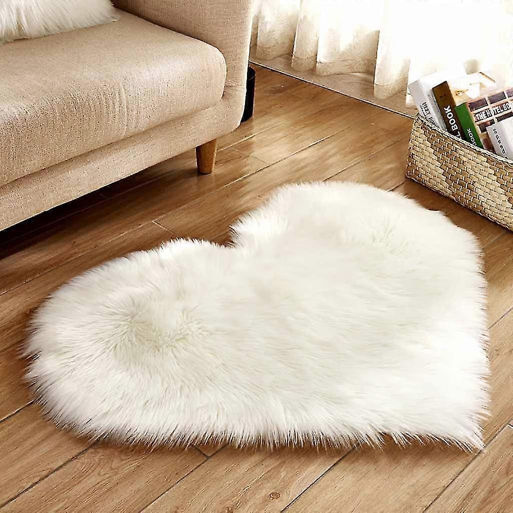 Tapis Laine Imitation Peau de mouton Tapis Faux Non Dérapant Chambre Tapis Tapis