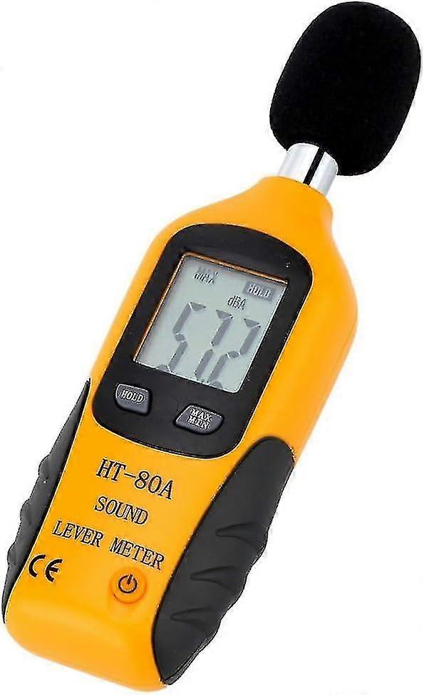 30-130dBA Sound Level Meter, Professional Decibel Meter with Backlit Display (9V Battery Included)
