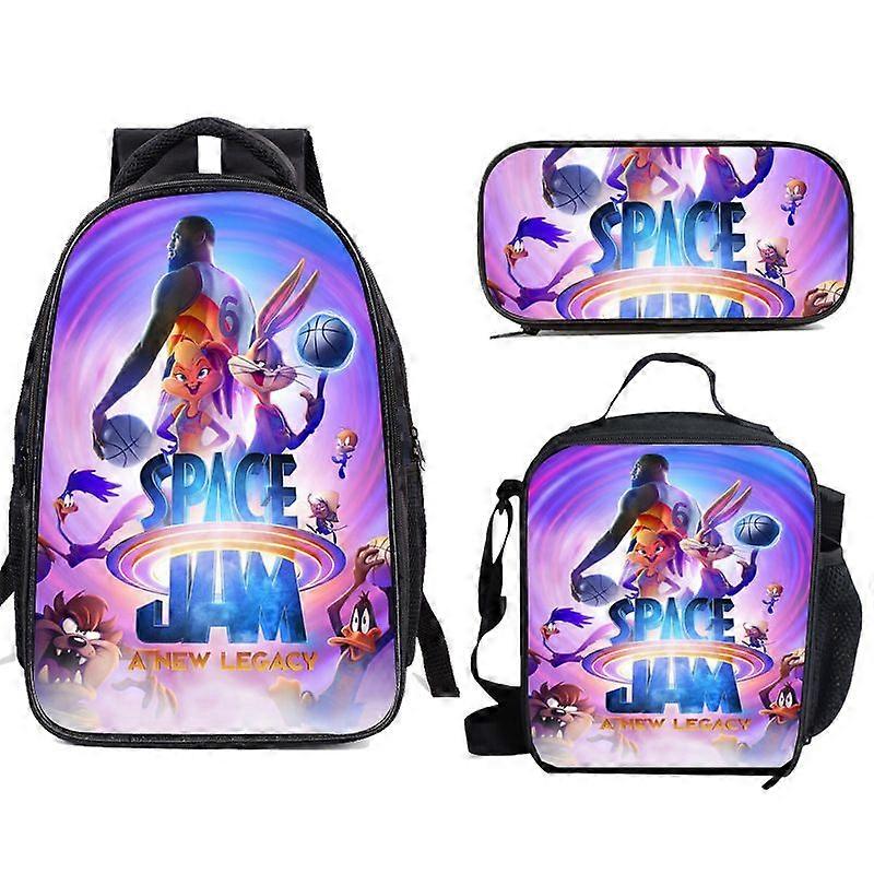 Sac A Dos בית ספר Mochila אנימה תיק ספייס ג'אם תיק גב חדש מדור קודם גברים הדפסת תלת מימד תיקי בית ספר תרמיל כדורסל