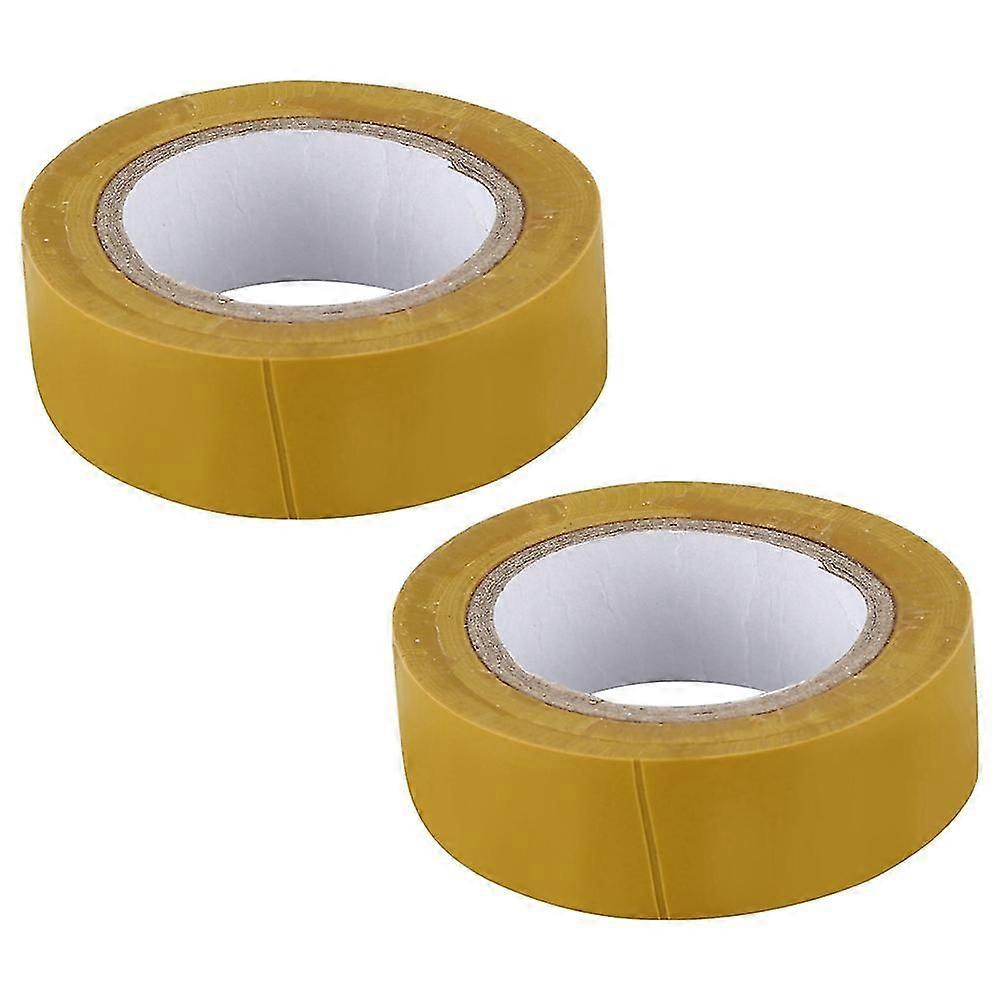 2pcs 19mm X 10m Duct Waterproof Tape, Yellow