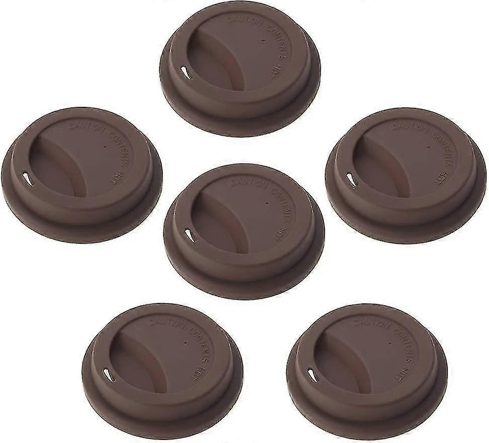 6 Pcs Silicone Drinking Lid Cup Lids, Reusable Coffee Cup Coverscoffee (d-b2)