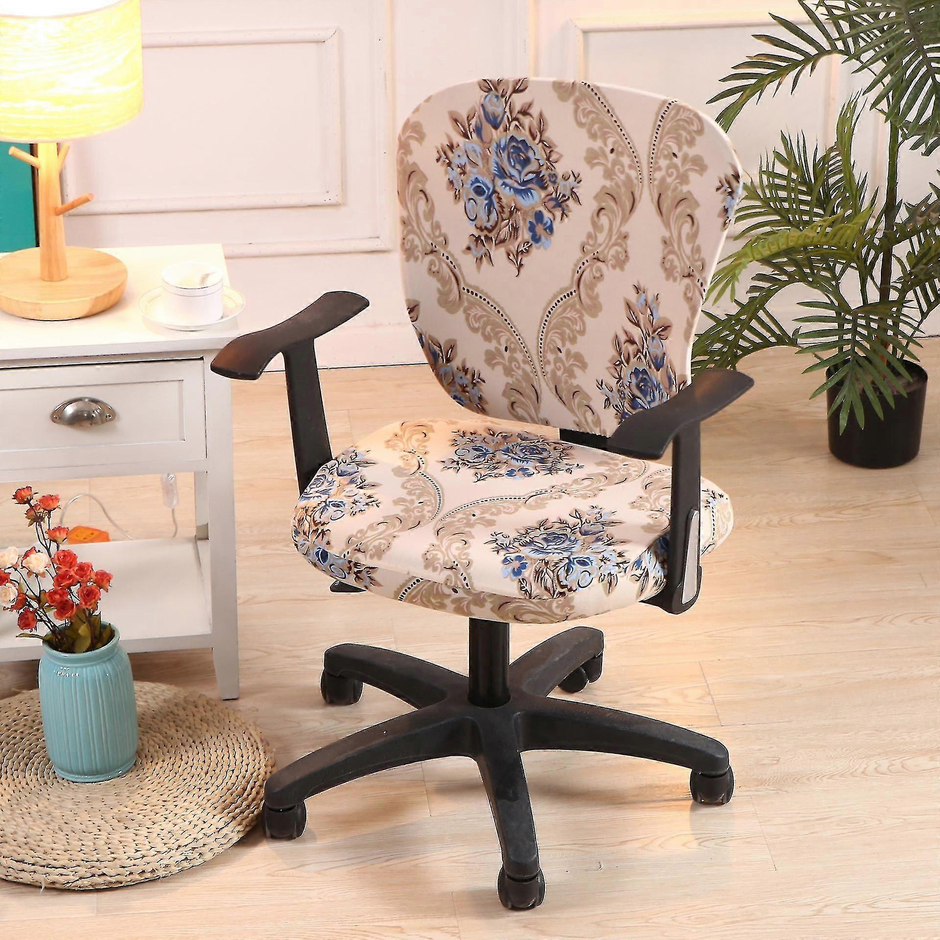 Computer Chair Washable Rotating Chair Slipcovers  style 2