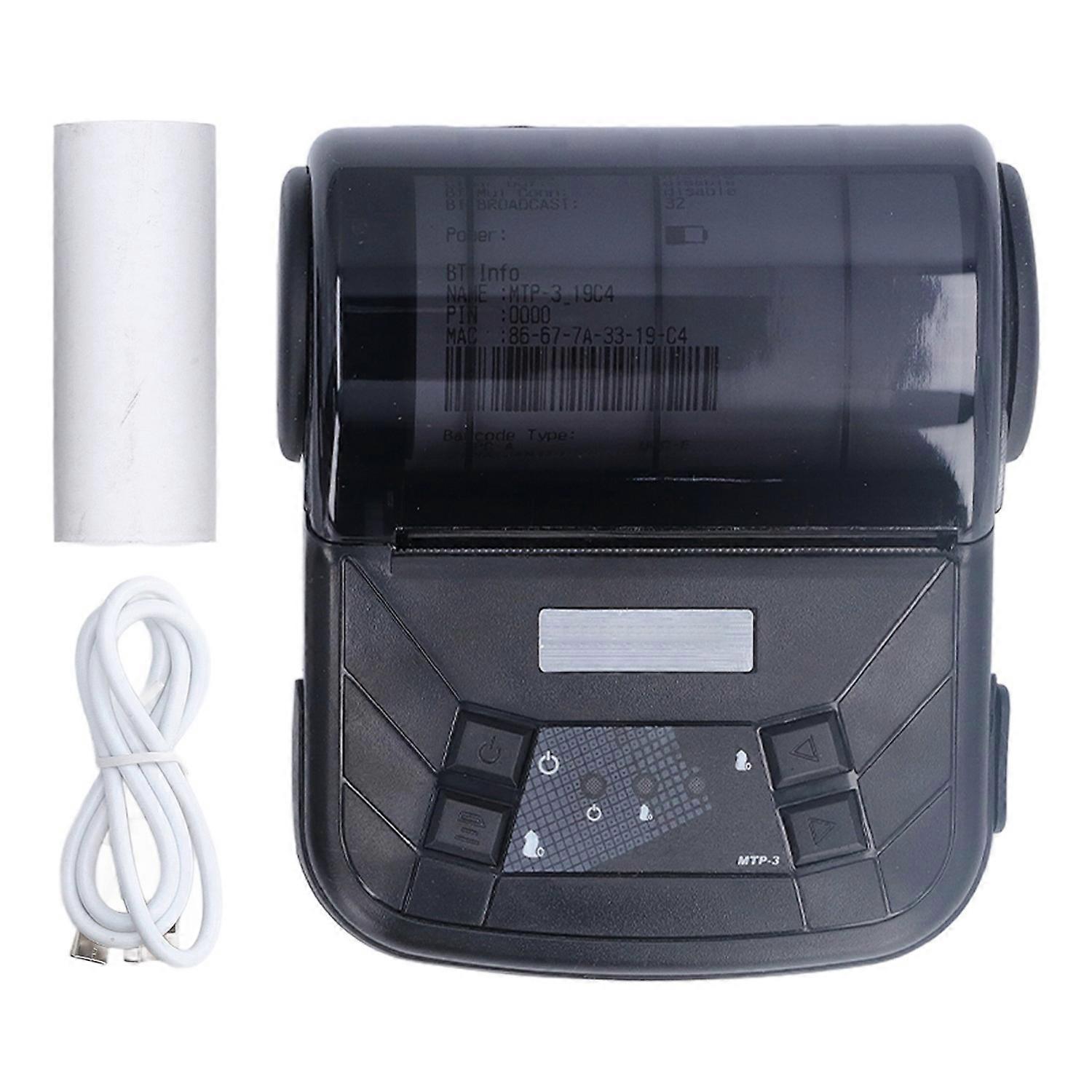Thermal Receipt Printer 80mm High Speed Low Noise Bluetooth Printer for Supermarket Shopping Mall Re