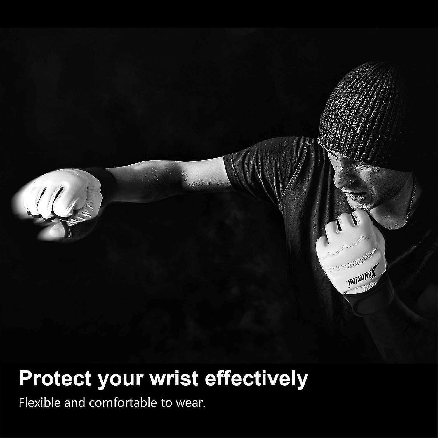 Pu Leather Punch Bag Boxing Wrist Wraps Gloves