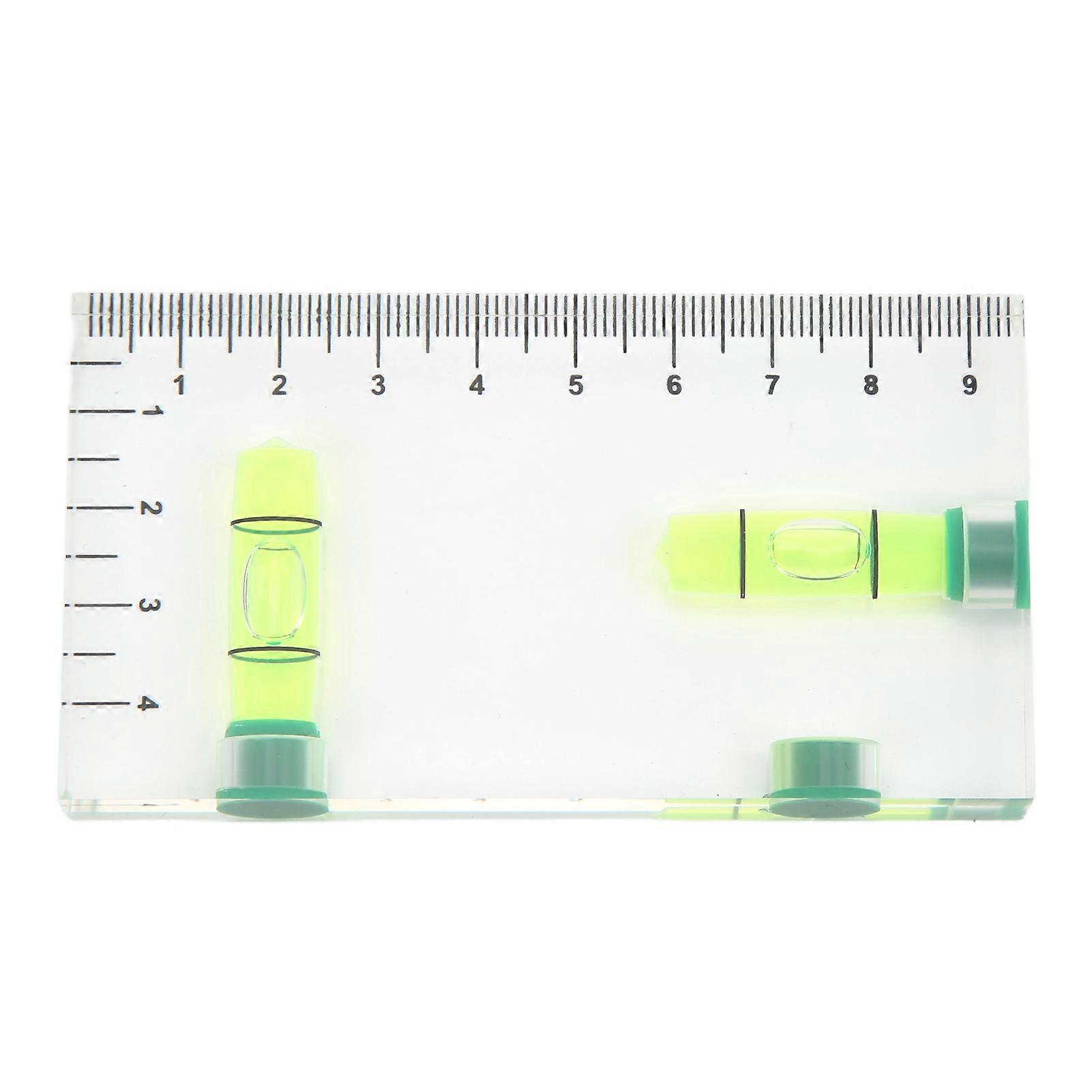 Two Dimensional Horizontal Bubble Level Portable Two Way Integrated Level for Picture Frame