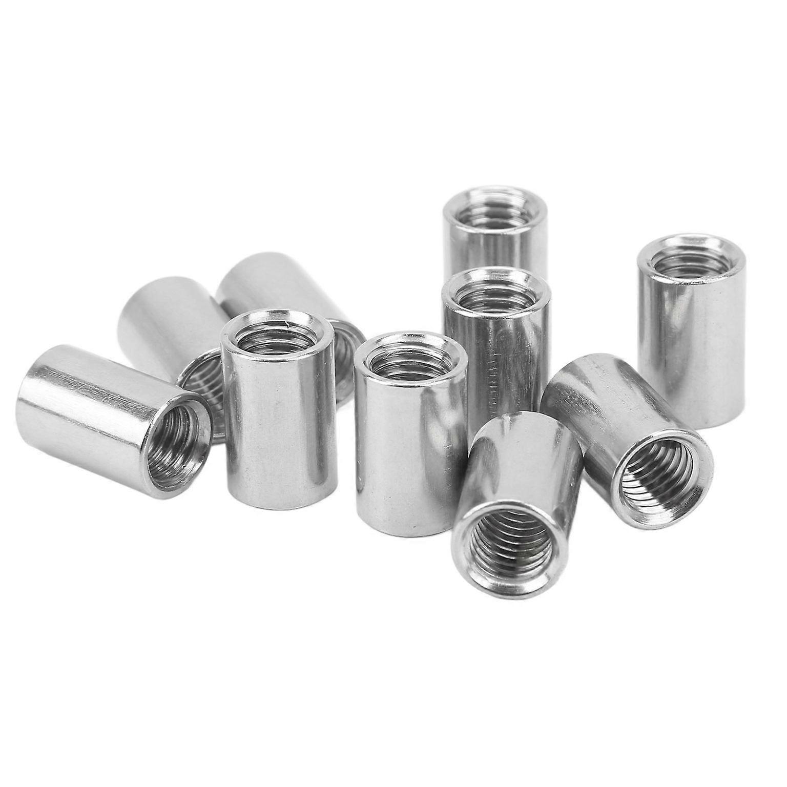 m10 round coupling nut m10 round connector nut rod coupling nut 10 Pcs Round