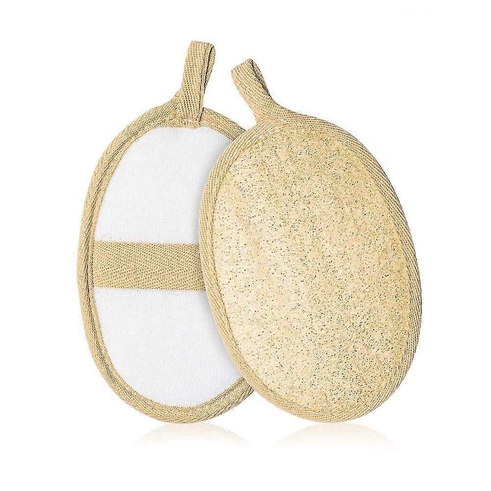 Natural Loofah Sponge - Exfoliating Shower Body Scrubber - 2 Pack