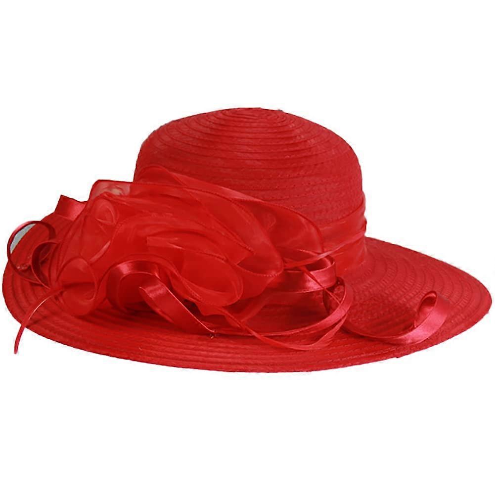 Wide brim straw sun hat for beach travel