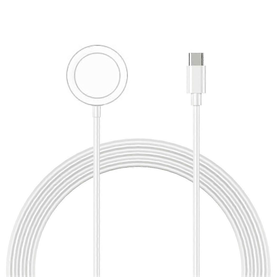 For Apple Watch 1m Type-C Port Charging Cable Round Wireless Charging Dock