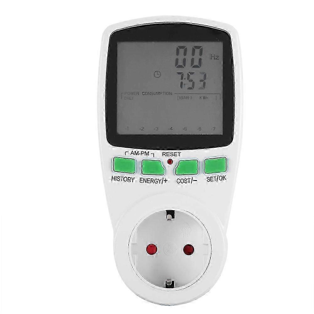 Power Measuring Socket Digital LCD Energy Current Voltage Analyzer Power Meter Socket EU Plug
